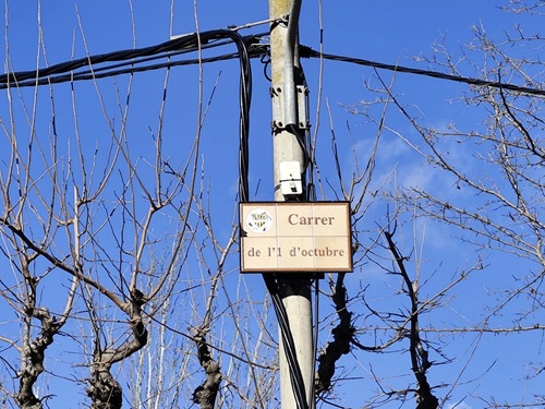 placa de nom de carrer