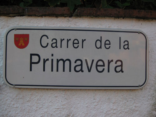 placa de nom de carrer